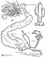 Looney Tunes Runner Coyote sketch template