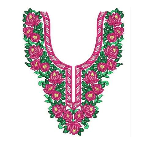 Floral Neckline Designs 1081   EmbroideryShristi