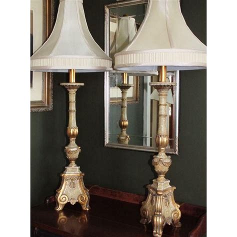 Image Of Italian Florentine Candlestick Lamps Sold Candlestick Lamps