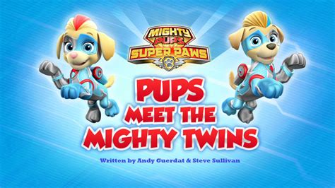 mighty pups super paws pups meet  mighty twins paw patrol wiki fandom