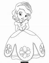 Coloring Pages Disney Princess Kids Princesses Getdrawings sketch template