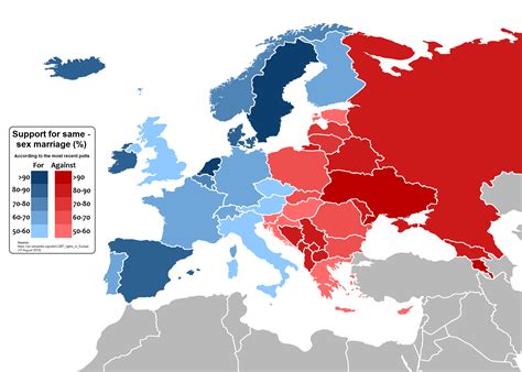 [oc] Support For Same Sex Marriage In Europe [2210 X 1580