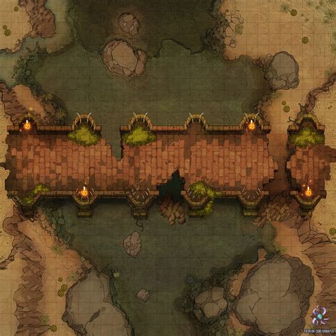 ancient bridge battle map  hassly  deviantart