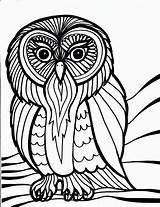 Owl Coloring Pages Book Printable Kids sketch template