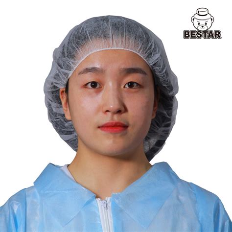 White Polypropylene Disposable Hair Bouffant Caps For Hospital