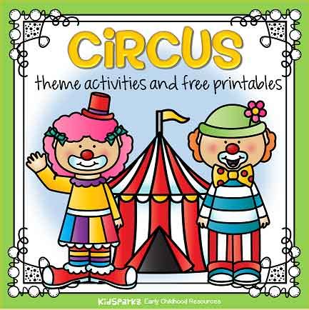 circus theme activities  printables  preschool  kindergarten
