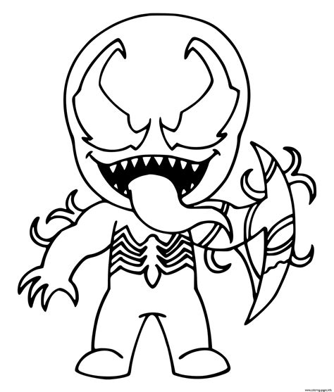 mythic venom fortnite coloring page printable