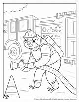 Firefighter Woojr sketch template