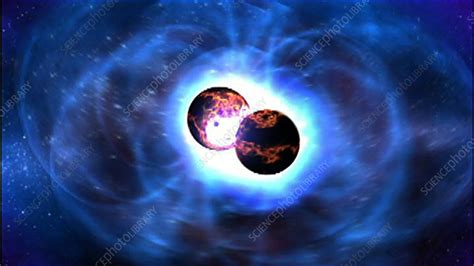 neutron stars merging gamma ray burst stock video clip  science photo library