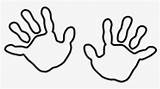 Handprint Cliparts Kindpng Clipartkey sketch template