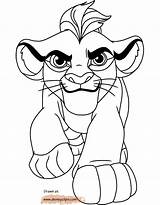 Guard Lion Coloring Pages Colouring King Yahoo Search Kids Kion sketch template