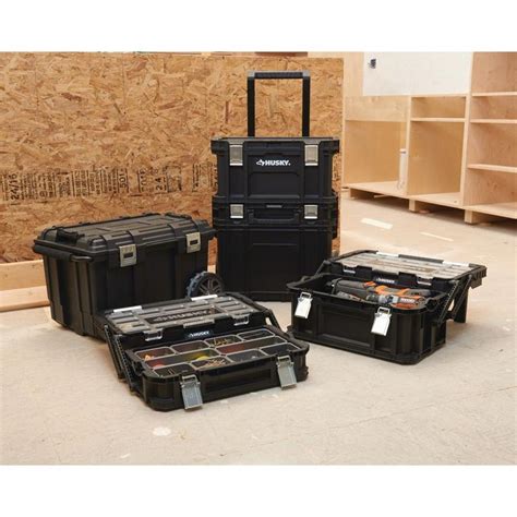 Husky 26 In Connect Mobile Tool Box Black 228224 The
