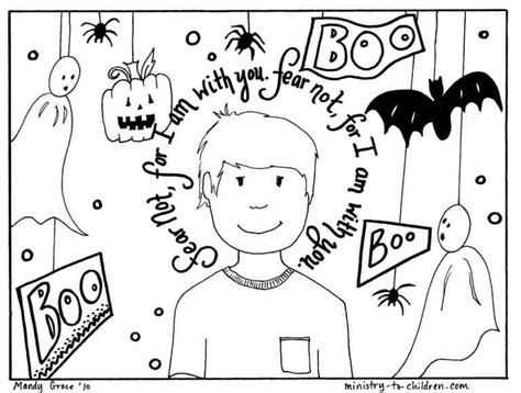 halloween coloring pages religious christian   fear