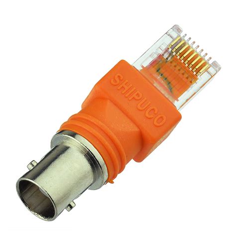 Bnc Female To Rj45 Plug Coaxial Coax Barrel Coupler Converter Adapter