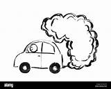Car Producing Pollution Ink Air Drawing Hand Smoke Stock Alamy sketch template