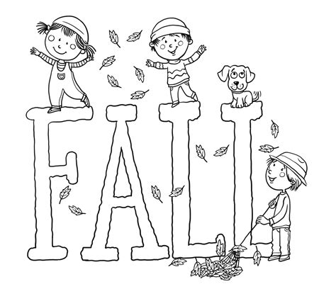 fall coloring pages printable