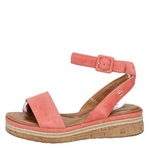 tamaris sandalen voor dames roze shoemixxnl