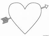 Heart Coloring Arrow Emoji Pages Hearts Printable Valentine Color Valentines Template Print Colouring Bigactivities Happy Unique Small Poop Large Library sketch template