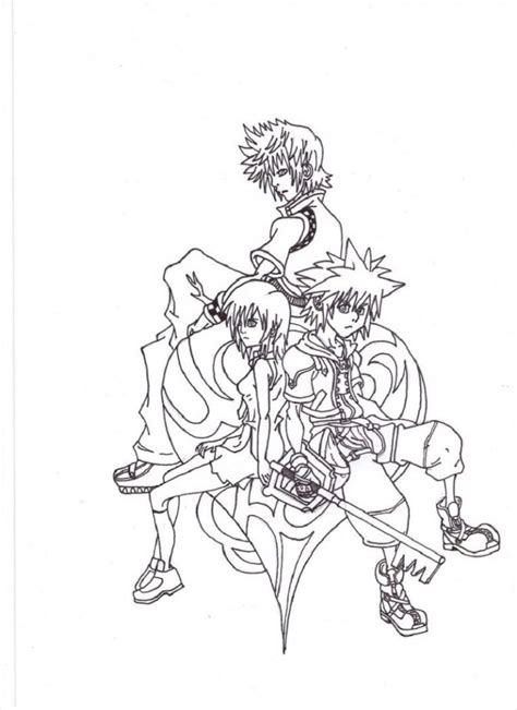 kingdom hearts coloring pages downloadable educative printable