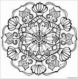 Shining Mandala Bright Coloring Pages Color sketch template