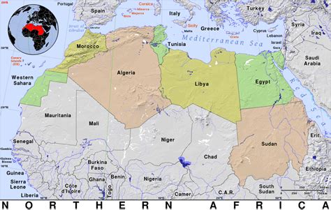 northern africa public domain maps  pat   open source