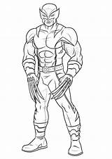 Wolverine Coloring Pages Kids Color Claws Sharp Men Printable sketch template