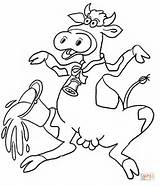 Cow Coloring Pages Cartoon Cattle Printable Illustration Animals Drawing Gif Popular sketch template