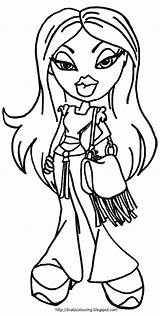 Bratz Coloring Pages Dolls Doll Drawing Getdrawings sketch template