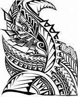 Samoan Tribals Designs Cliparts Tattoo Drawings Pattern Polynesian Drawing Maori Clipart Sketches Computer Use sketch template