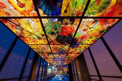 Chihuly S Bridge Of Glass In Tacoma See It At Night Or At High Noon