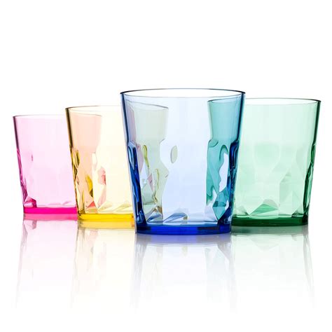 250 milliliter premium drinking glasses set of 4 unbreakable tritan