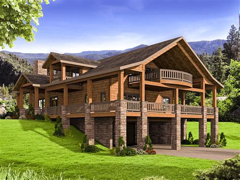 mountain house plans  wrap  porch