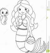 Coloring Mermaid Pages Step Choisir Tableau Un Coloriage Drawing sketch template