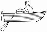 Rowing Boat Man Title sketch template