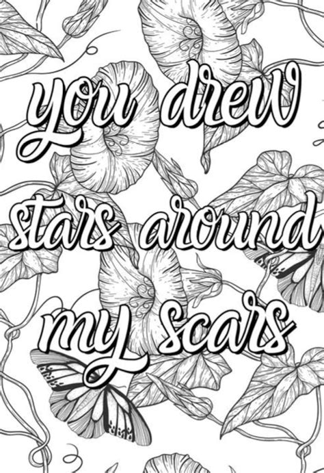 taylor swift lyric colouring pages digital downloadprint  home etsy