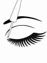 Eye Lashes sketch template