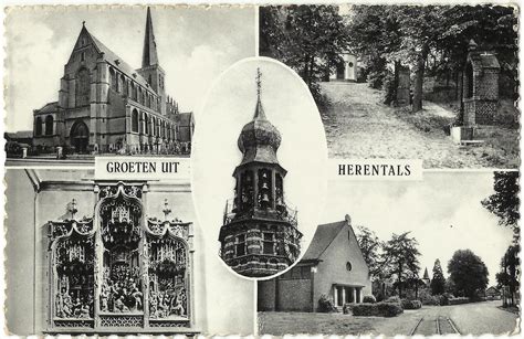 herentals groeten uit herentals carte postale ancienne  vue dhier  aujourdhui geneanet