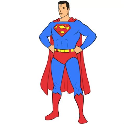 draw superman easy drawing art