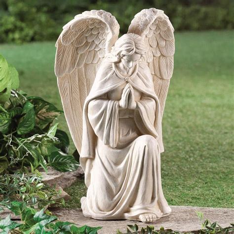 white resin angel statue thoughtful gift  brooklyn ny flowers  emil