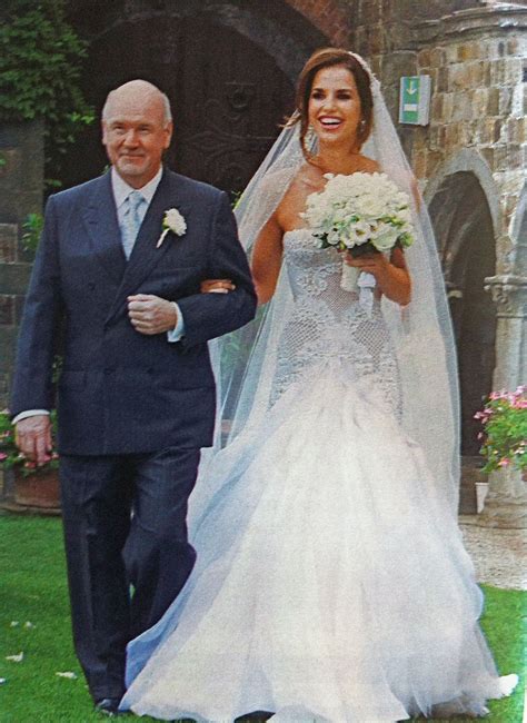 brian mcfadden weds vogue williams  images wedding dress