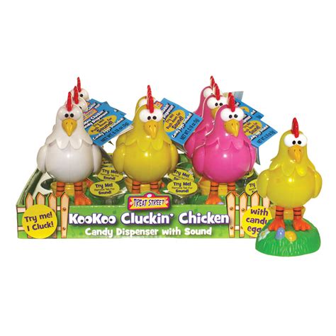 kookoo cluckin chicken  oz candy dispenser nassau candy