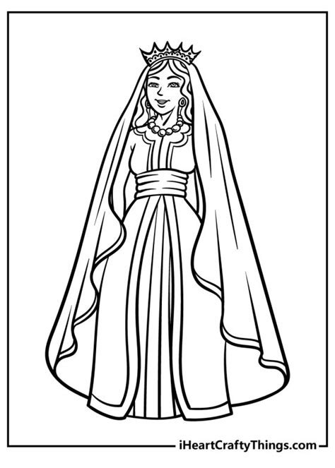queen coloring pages   printables