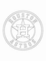 Coloring Houston Pages Printable Astros Baseball Logo Sheets Texas Color Getcolorings Sports sketch template