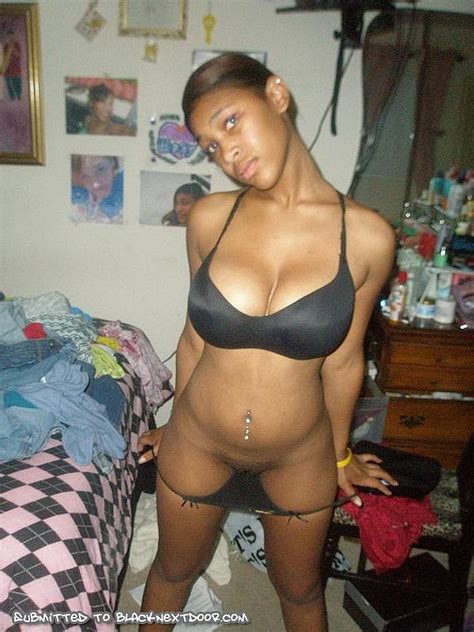 this black girlfriend got really big natural tits