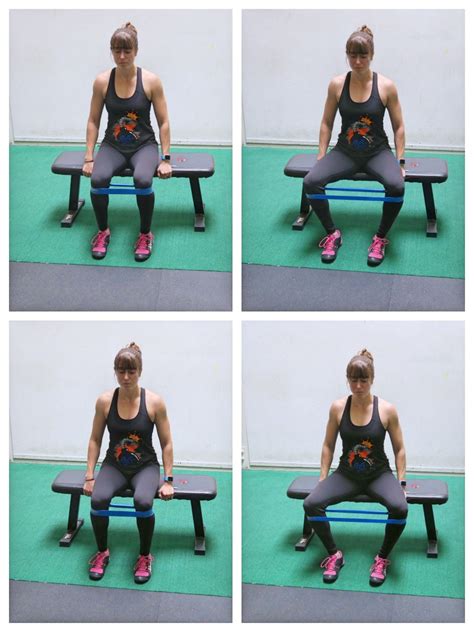 seated mini band clams redefining strength leg workout with bands
