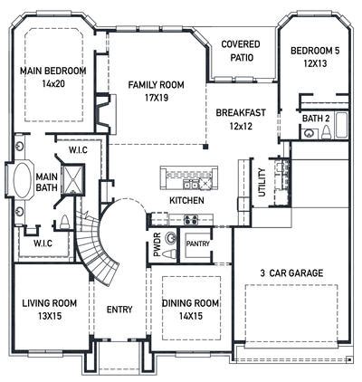 edinburgh floor plan    home builder newmark homes towne lake  cypress tx