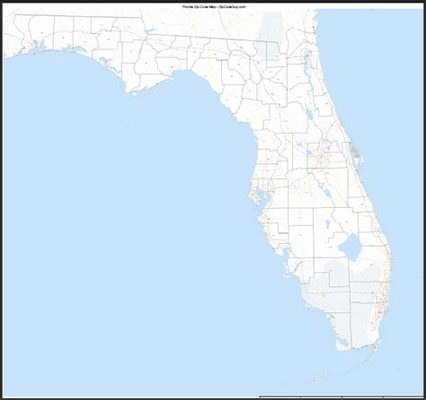 Florida Zip Code Map Online Map Of World