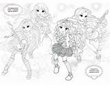 Moxie Girlz Coloring sketch template
