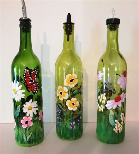 Pin By Follow The Painted Road On Hand Painted Bottle Dispensers Wine