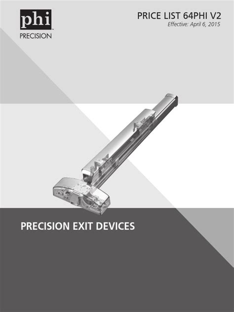 precision exit devices   payments credit finance